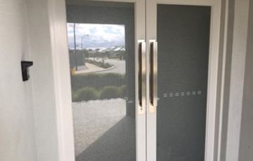 Tinted office doors, Platinum Window Tinting Perth